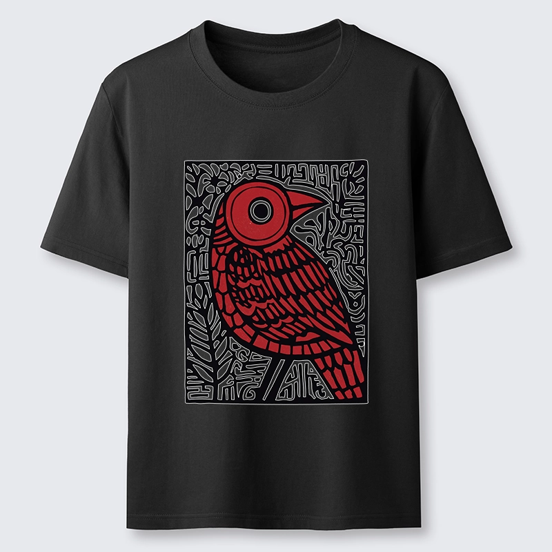 Tokyo-Tiger Retro Woodblock Bird Classic T-Shirt