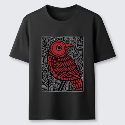 Tokyo-Tiger Retro Woodblock Bird Classic T-Shirt