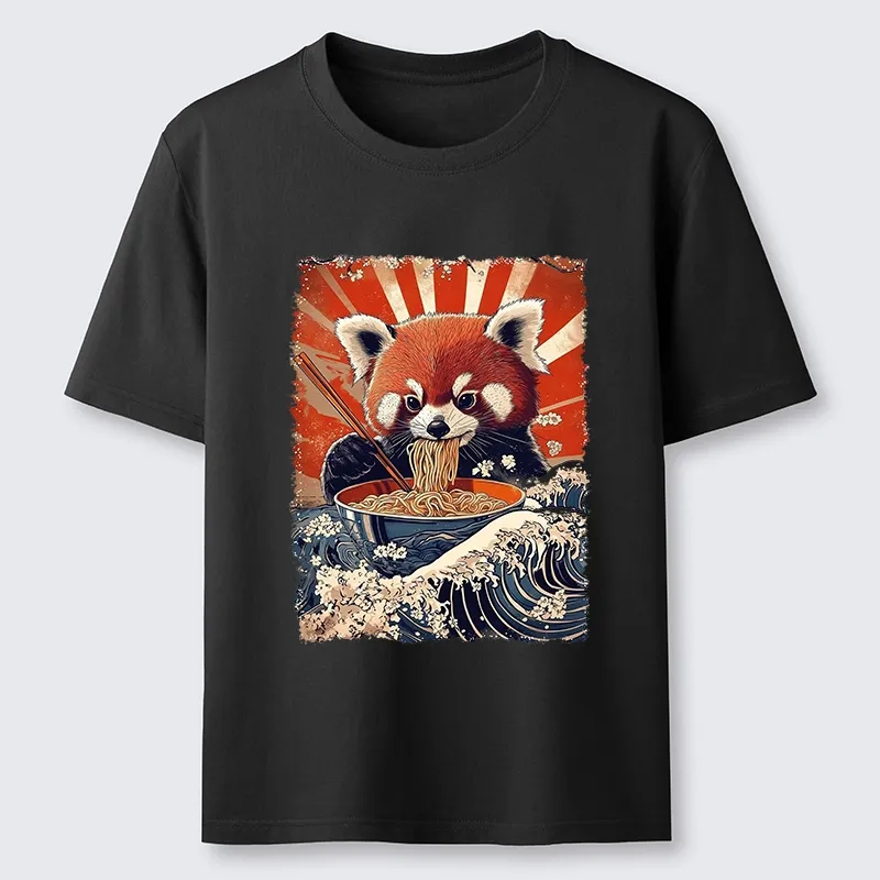 Tokyo-Tiger Red Panda Noodle Fun Classic T-Shirt