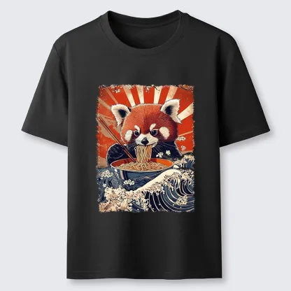 Tokyo-Tiger Red Panda Noodle Fun Classic T-Shirt