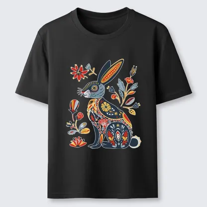 Tokyo-Tiger Folk Hare Bloom Classic T-Shirt
