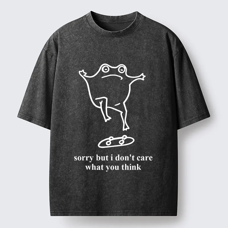 Tokyo-Tiger Skate Frog No Worries Art Washed T-Shirt