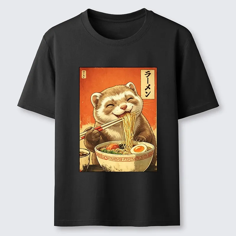 Tokyo-Tiger Otters Eating Delicious Ramen Classic T-Shirt