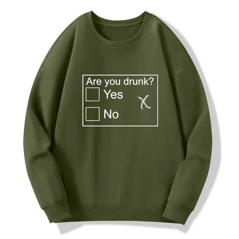 Tokyo-Tiger Confused Drunk Checkbox Graphic Classic Sweatshirt