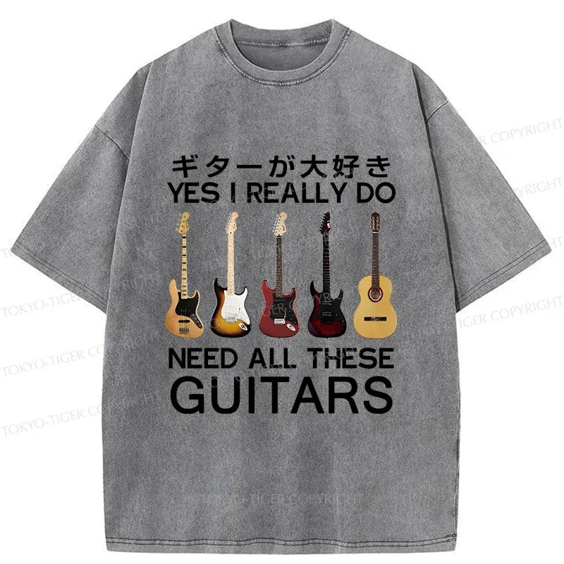 Tokyo-Tiger I Need All Guitar Washed T-Shirt
