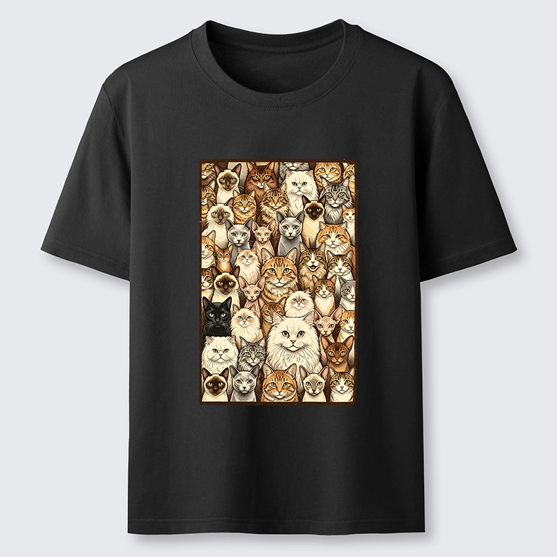 Tokyo-Tiger Many Cat Crew Classic T-Shirt