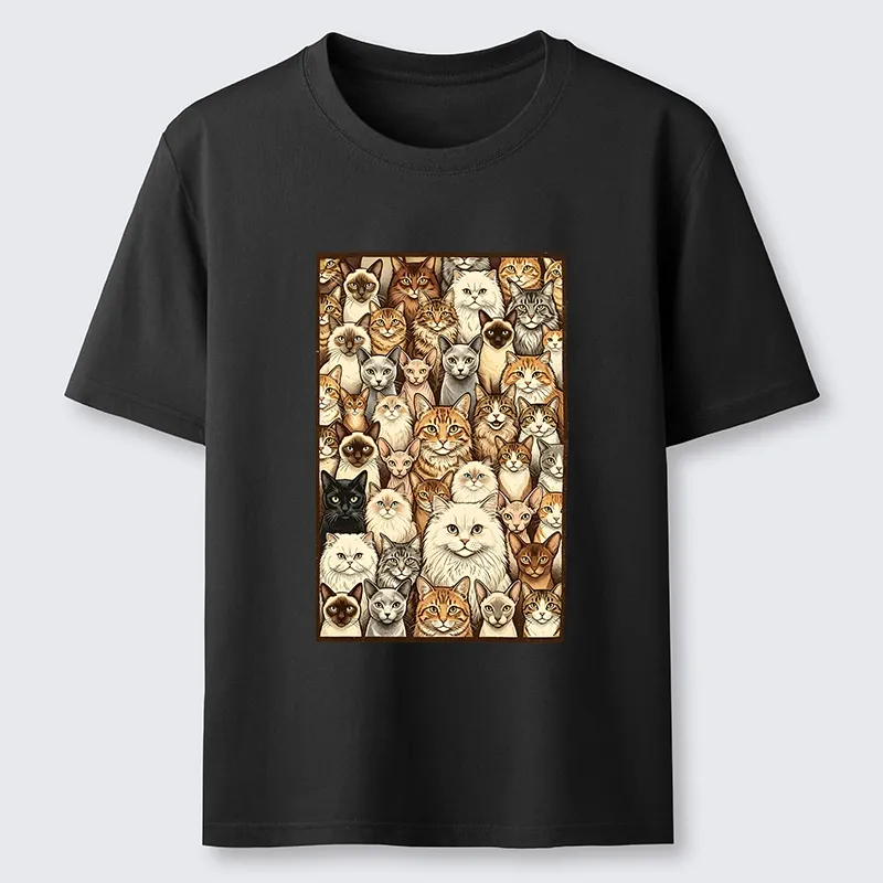 Tokyo-Tiger Many Cat Crew Classic T-Shirt