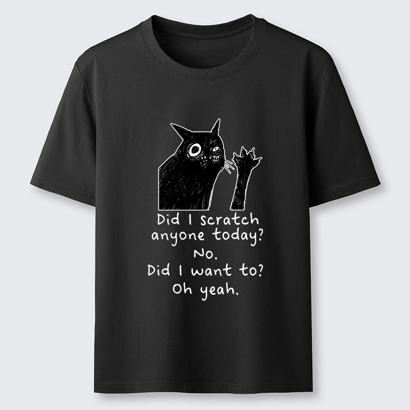 Tokyo-Tiger Black Cat Scratches People Classic T-Shirt