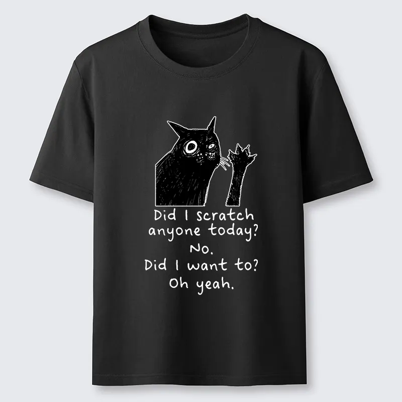 Tokyo-Tiger Black Cat Scratches People Classic T-Shirt