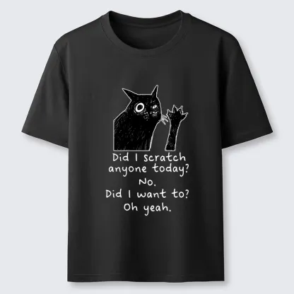 Tokyo-Tiger Black Cat Scratches People Classic T-Shirt