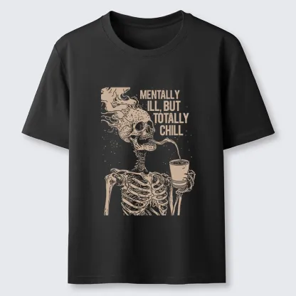 Tokyo-Tiger Funny Skeleton Chill Classic T-Shirt