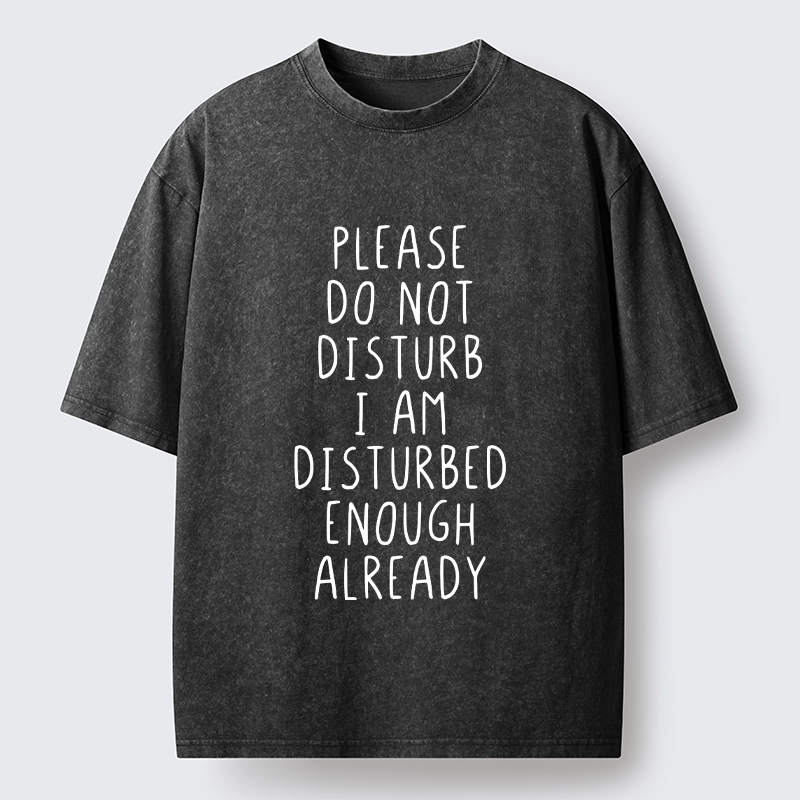 Tokyo-Tiger Leave Me Alone Vibe Washed T-Shirt