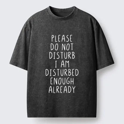 Tokyo-Tiger Leave Me Alone Vibe Washed T-Shirt