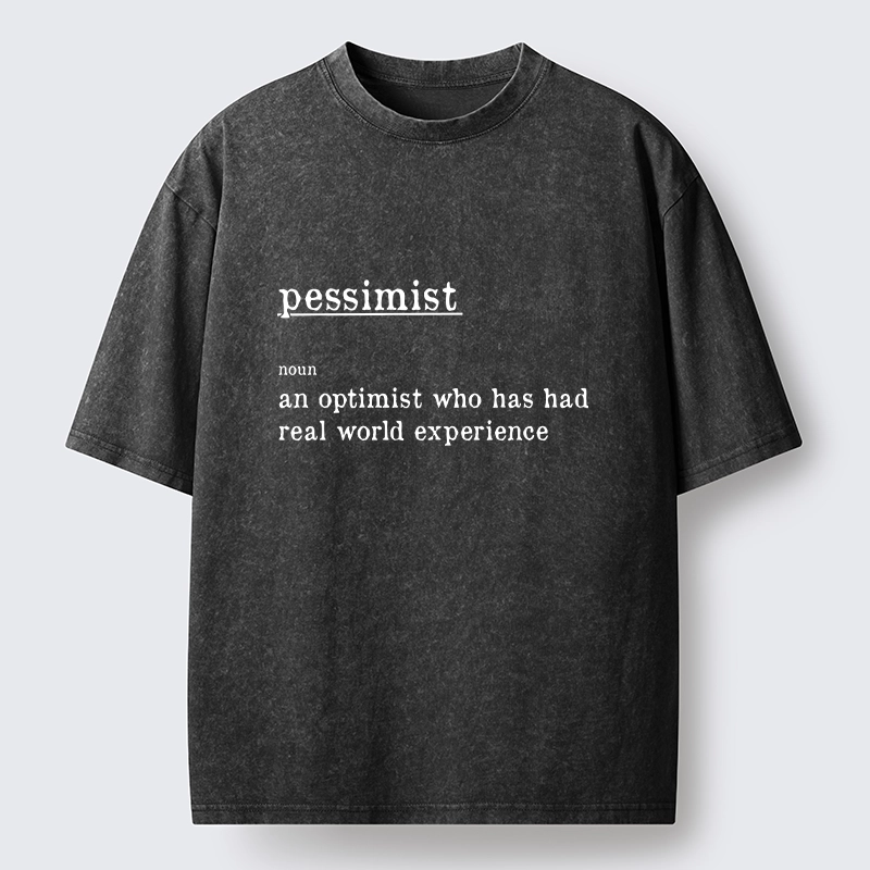 Tokyo-Tiger Real Life Pessimist Meme Washed T-Shirt