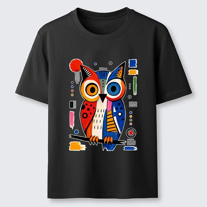 Tokyo-Tiger Abstract Owl Art Classic T-Shirt