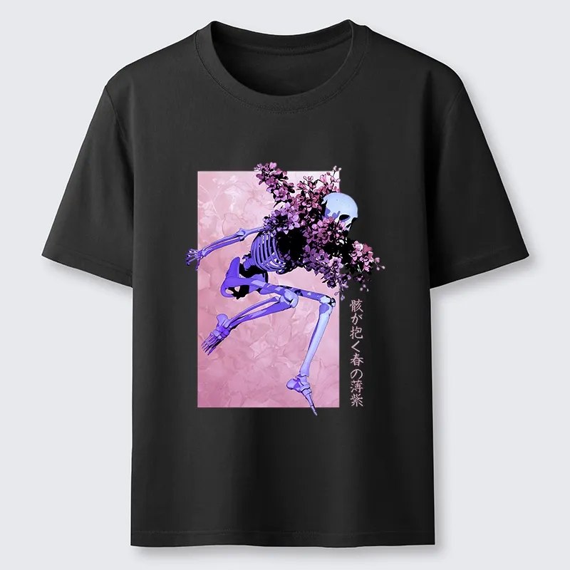 Tokyo-Tiger Dark Floral Bones Classic T-Shirt