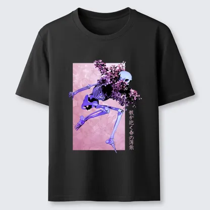 Tokyo-Tiger Dark Floral Bones Classic T-Shirt
