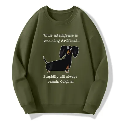 Tokyo-Tiger Dachshund Real Humor Funny Meme Classic Sweatshirt