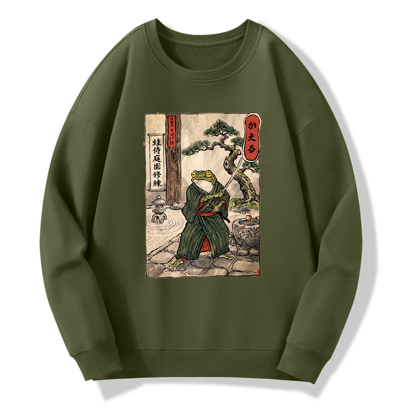 Tokyo-Tiger Samurai Frog Training Classic Sweatshirt