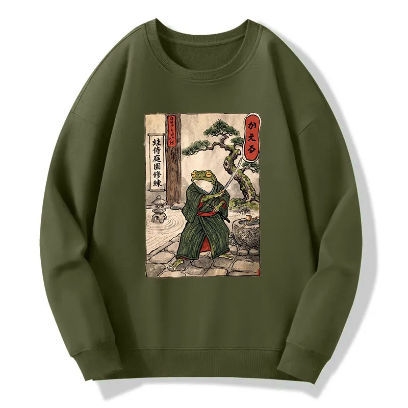 Tokyo-Tiger Samurai Frog Training Classic Sweatshirt