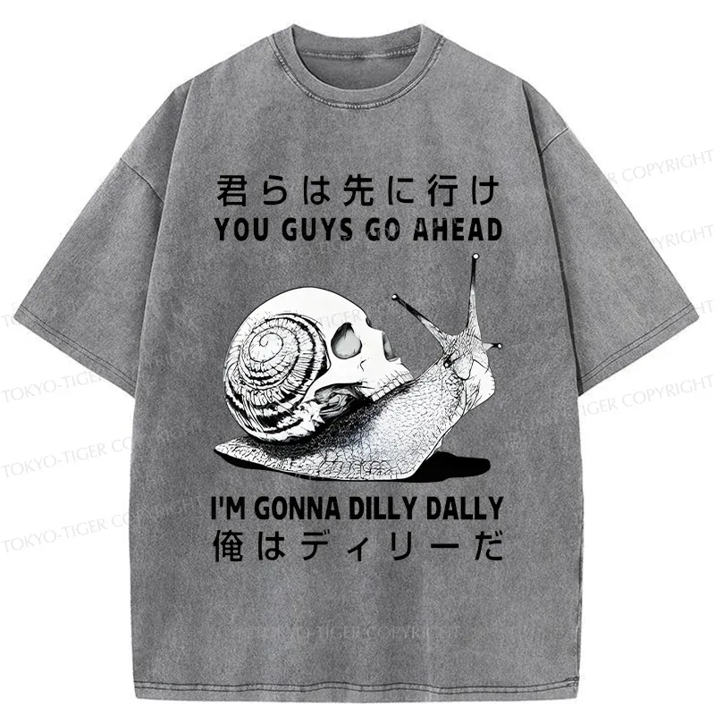 Tokyo-Tiger Dilly Dally's Snail Washed T-Shirt