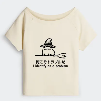 Tokyo-Tiger Mischief Magic Dude Off Shoulder T-Shirt