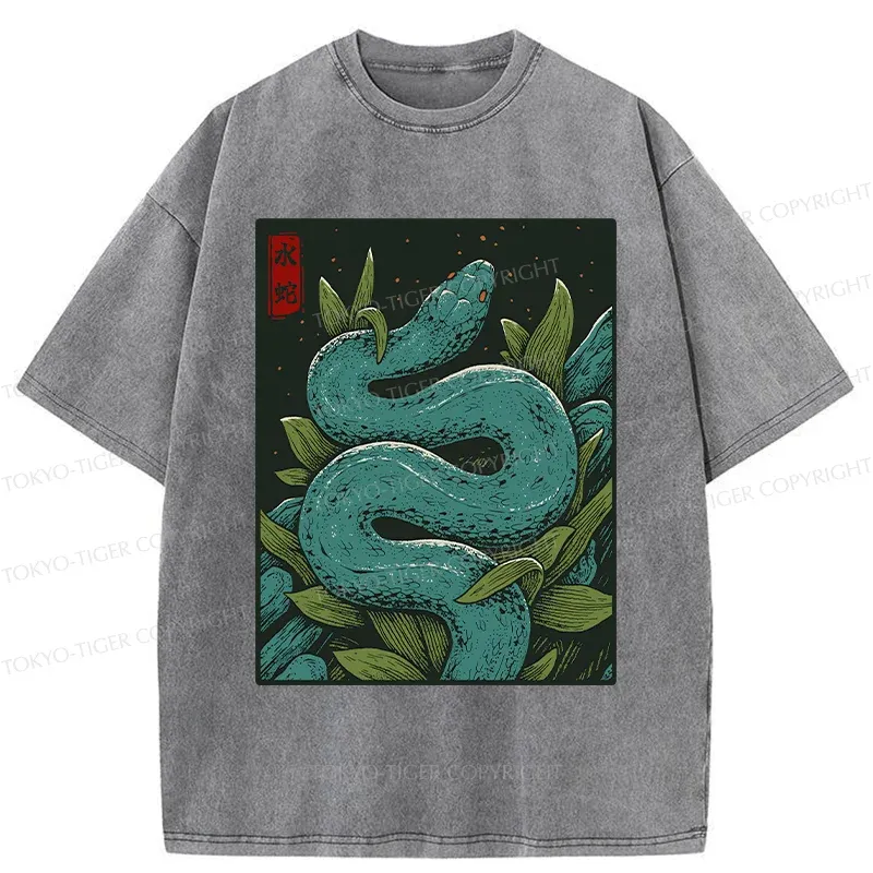 Tokyo-Tiger Vintage Python Washed T-Shirt