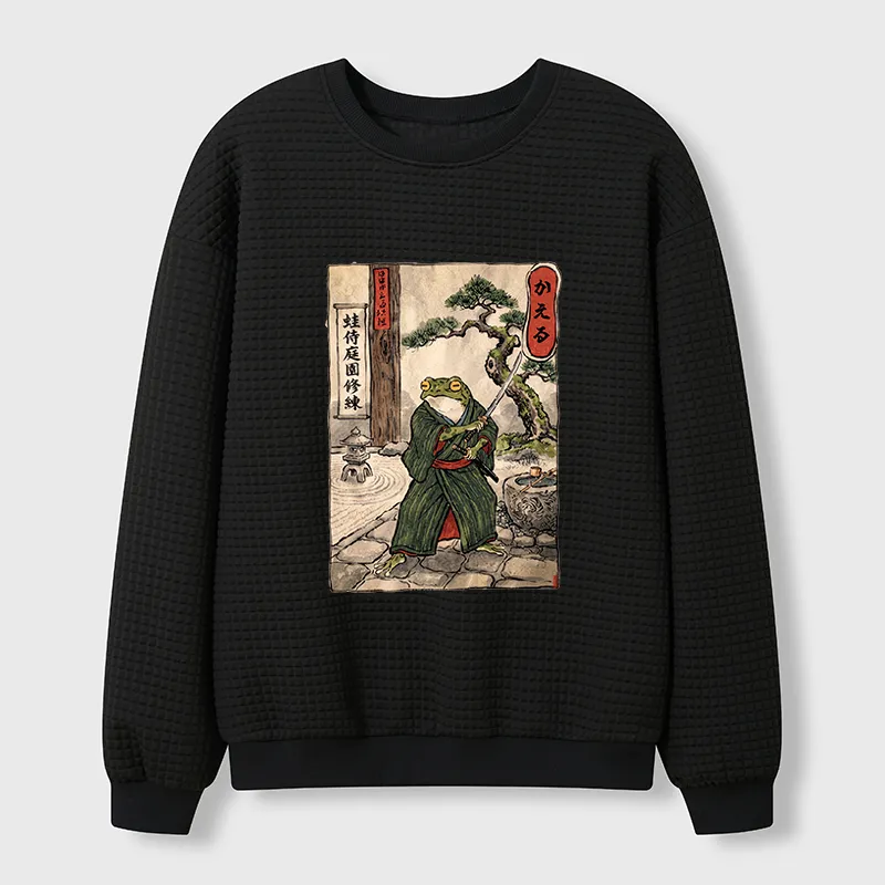 Tokyo-Tiger Samurai Frog Training Waffle Sweatshirt Sale