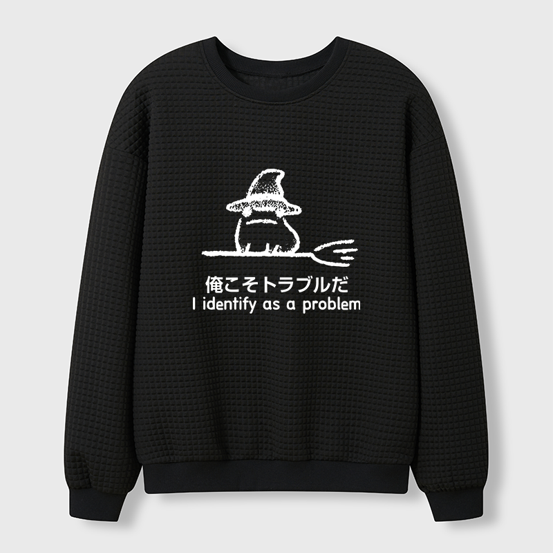 Tokyo-Tiger Mischief Magic Dude Waffle Sweatshirt