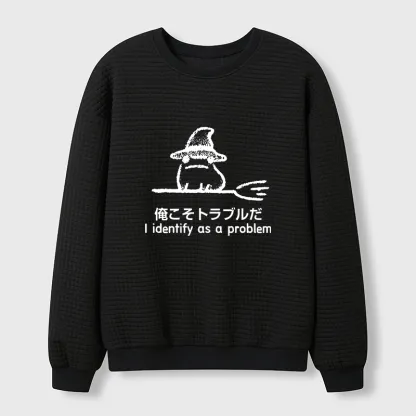 Tokyo-Tiger Mischief Magic Dude Waffle Sweatshirt