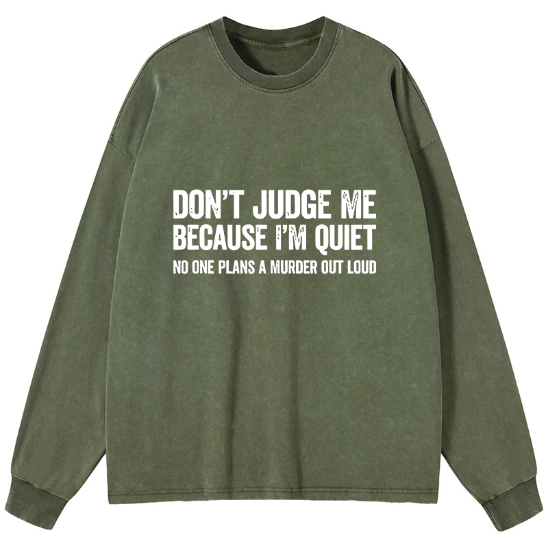 Tokyo-Tiger Sarcastic Funny Quote Washed Long Sleeve T-Shirt