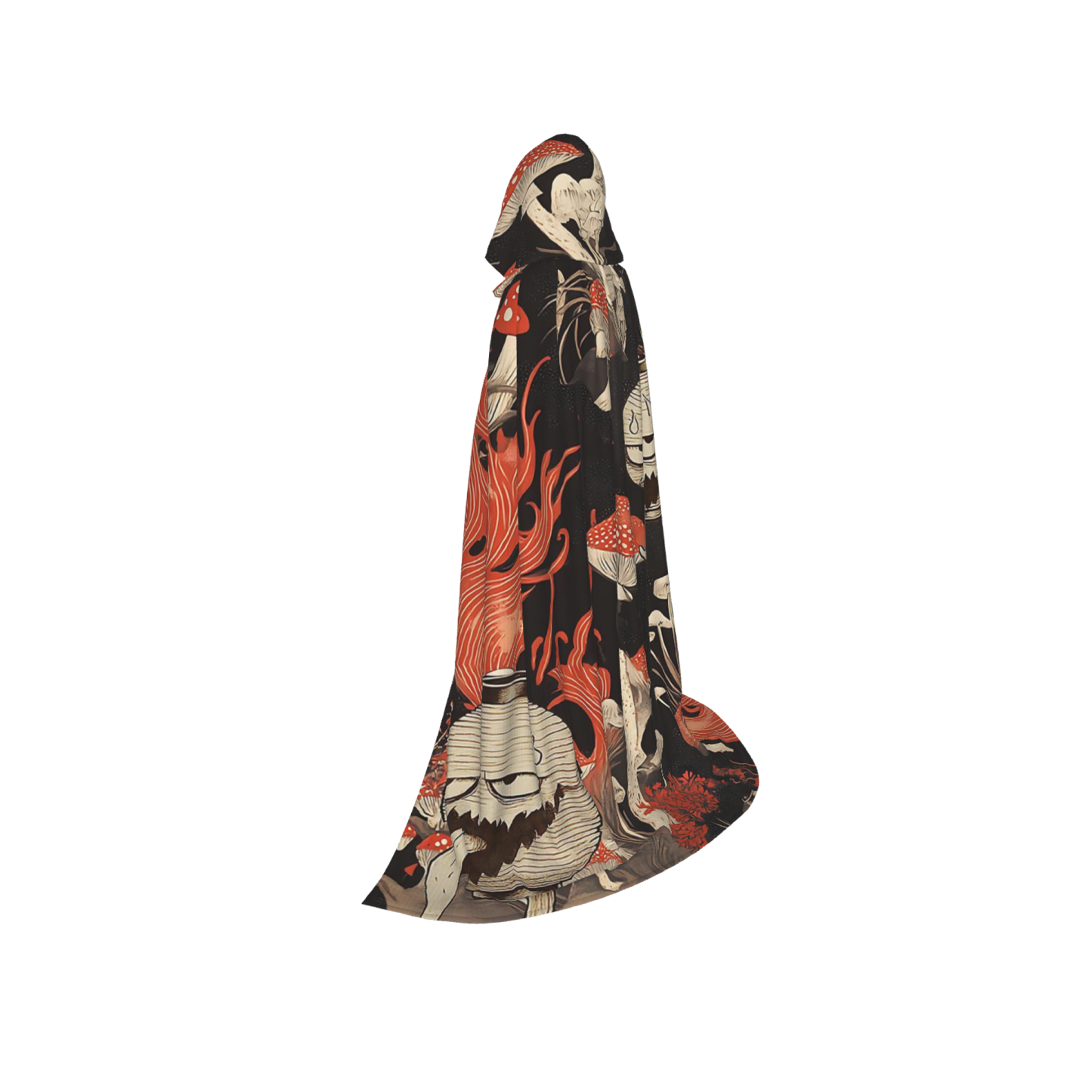 Tokyo-Tiger Japanese Lantern Ghost Holiday Cloak