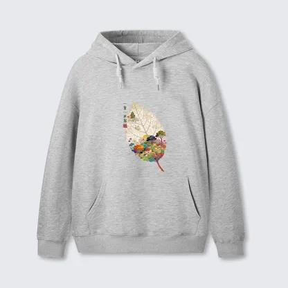 Tokyo-Tiger One Leaf Holds A Tiny Colorful World Classic Hoodie