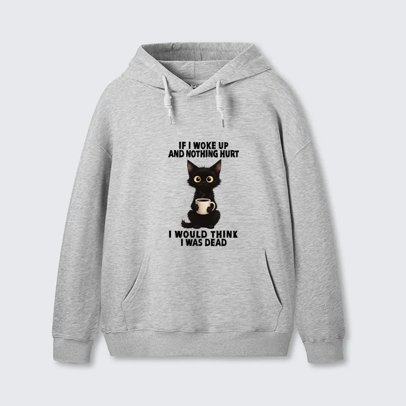 Tokyo-Tiger Funny Cute Black Cat And Coffee Meme Classic Hoodie Sale
