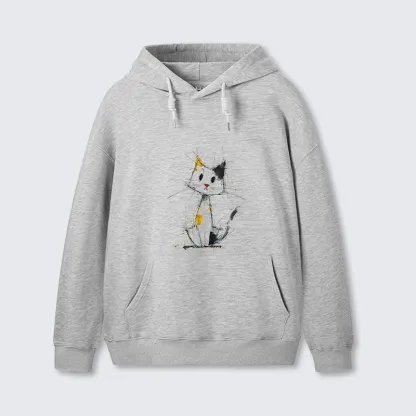 Tokyo-Tiger Minimal Splash Ink Cute Cat Classic Hoodie