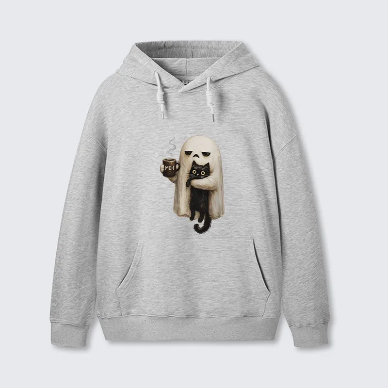 Tokyo-Tiger Ghost Cat Coffee Mood Classic Hoodie