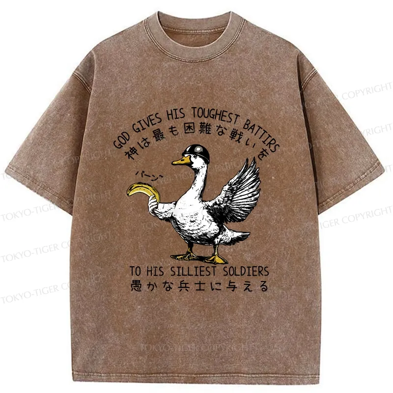 Tokyo-Tiger The Silliest Soldier Washed T-Shirt