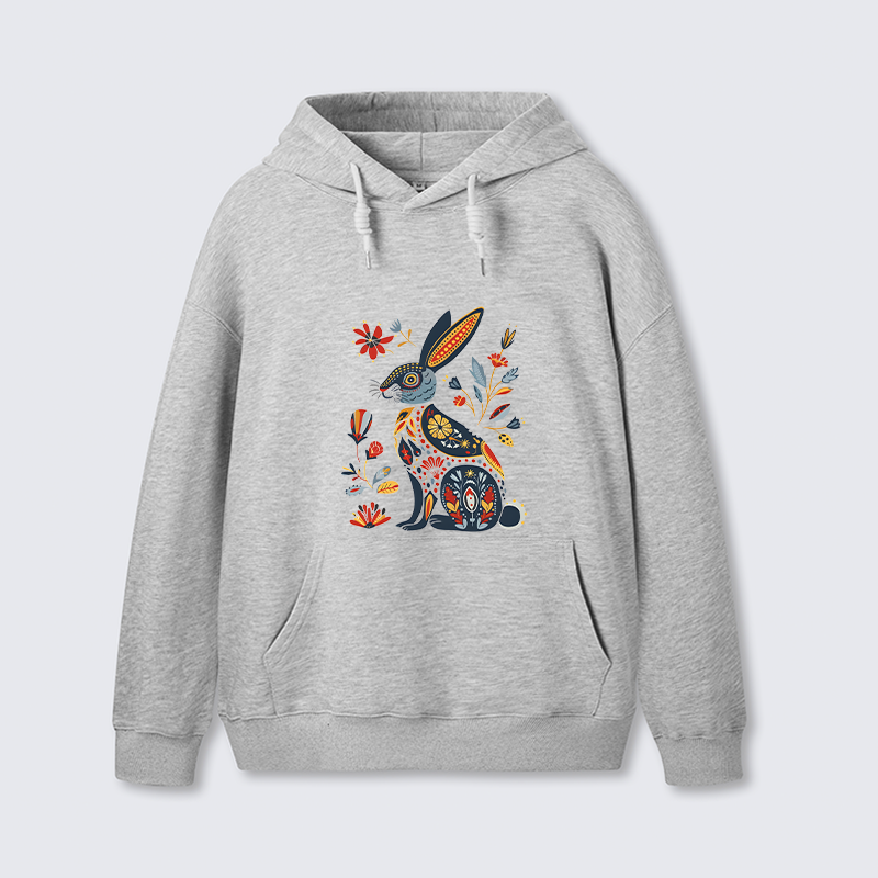 Tokyo-Tiger Folk Hare Bloom Classic Hoodie