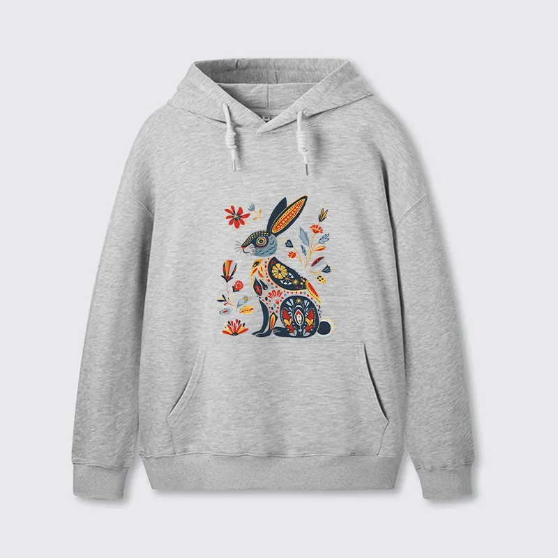 Tokyo-Tiger Folk Hare Bloom Classic Hoodie