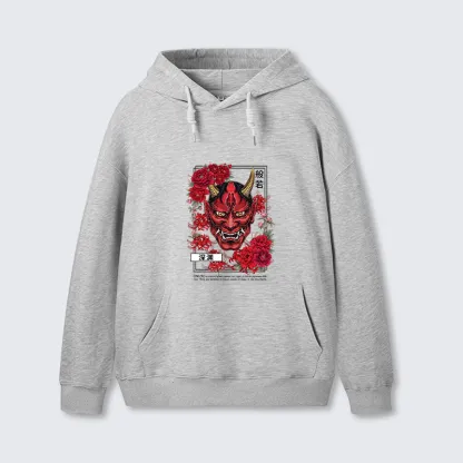 Tokyo-Tiger Cool Oni Floral Art Classic Hoodie