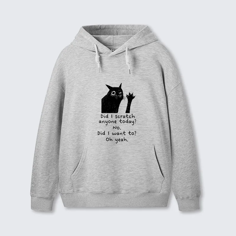 Tokyo-Tiger Black Cat Scratches People Classic Hoodie