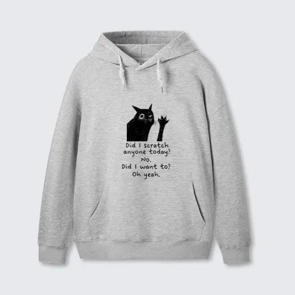 Tokyo-Tiger Black Cat Scratches People Classic Hoodie