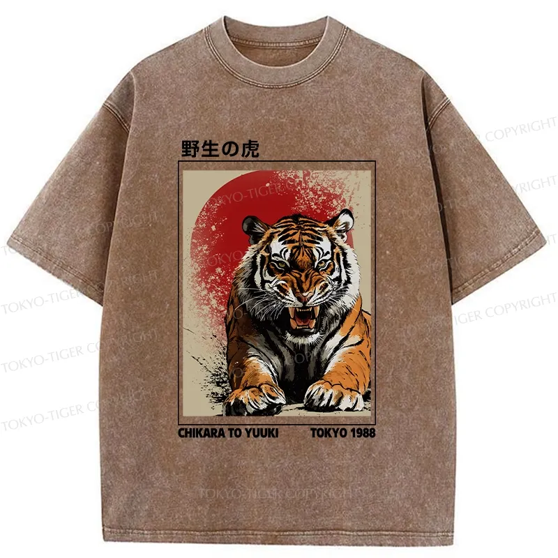 Tokyo-Tiger Wild Tiger Washed T-Shirt