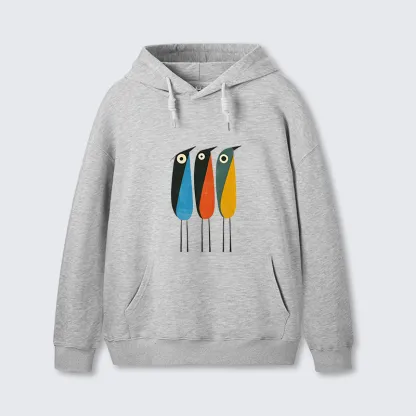 Tokyo-Tiger Bold Shape Birds Classic Hoodie