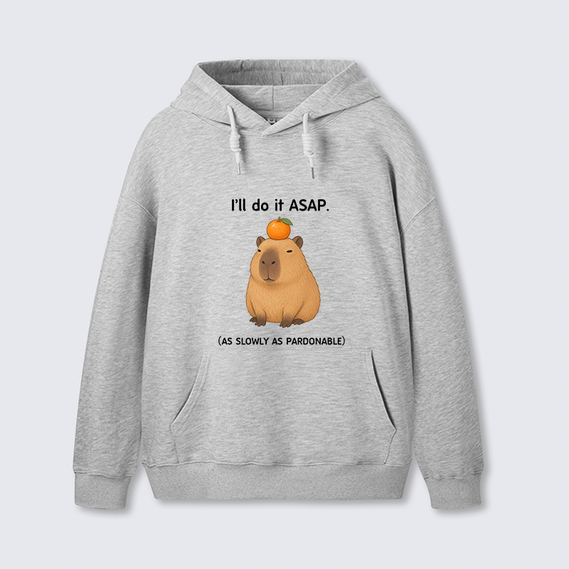 Tokyo-Tiger Slow Task Capybara Meme Classic Hoodie