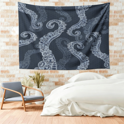 Tokyo-Tiger Octopus Tentacles Japanese Tapestry