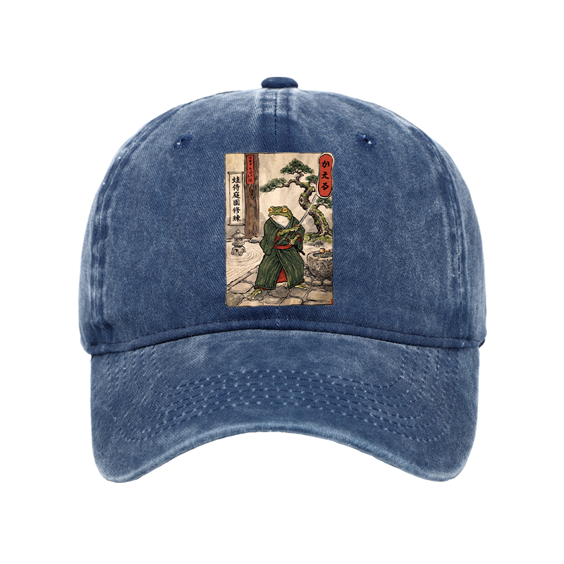 Tokyo-Tiger Samurai Frog Training Washed Cap