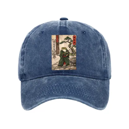 Tokyo-Tiger Samurai Frog Training Washed Cap