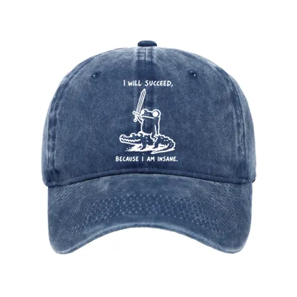 Tokyo-Tiger Warrior Frog Funny Meme Washed Cap