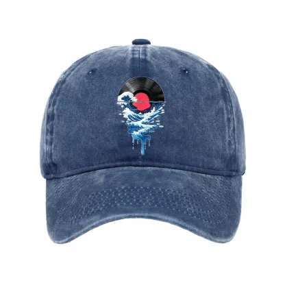 Tokyo-Tiger Vinyl Records And Waves Washed Cap